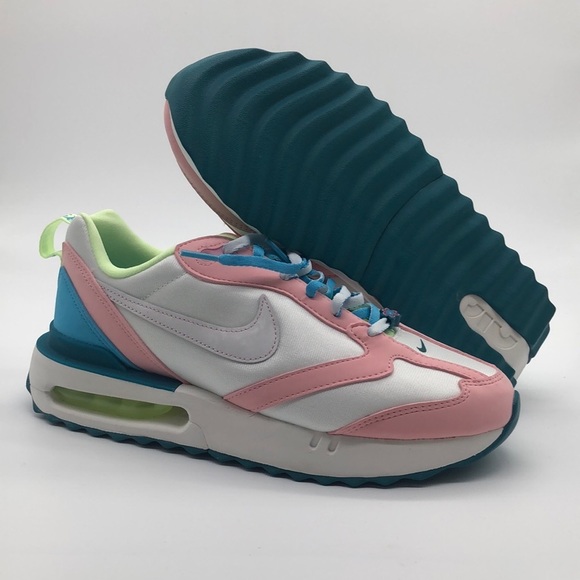 Women's Nike Air Max Dawn White Pastel Shoes White/Pink/Blue